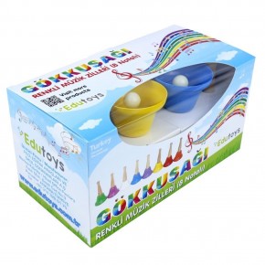 Edutoys Gökkuşağı Renkli Müzik Zilleri 8 Nota