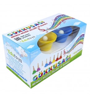 Edutoys Gökkuşağı Renkli Müzik Zilleri 8 Nota
