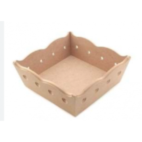 Ekmeklik Delik Kenarlı 22x22cm