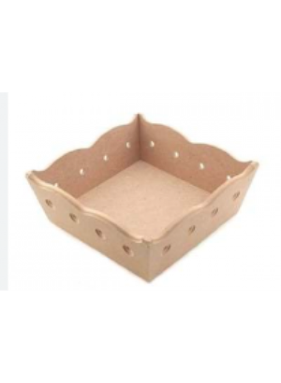 Ekmeklik Delik Kenarlı 22x22cm