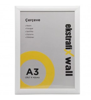 Ekstrafix Çerçeve A3 22 Li Beyaz Fix-çb07