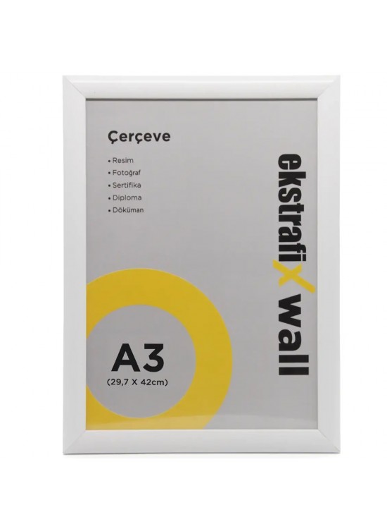 Ekstrafix Çerçeve A3 22 Li Beyaz Fix-çb07 Ekstrafix Çerçeve A3 22 Li Beyaz Fix-çb07