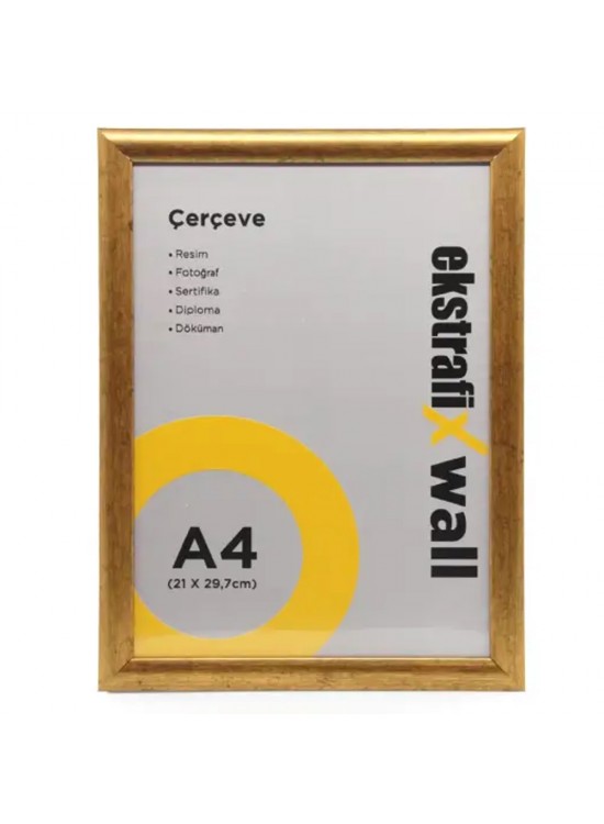 Ekstrafix Çerçeve A4 22 Li Altın Fix-ça05