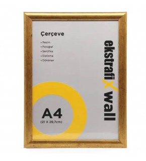 Ekstrafix Çerçeve A4 22 Li Altın Fix-ça05