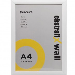Ekstrafix Çerçeve A4 22 Li Beyaz Fix-çb04