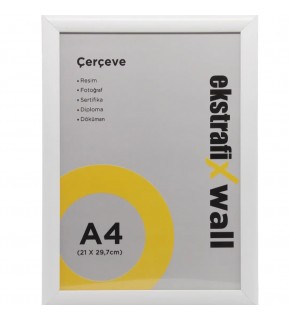 Ekstrafix Çerçeve A4 22 Li Beyaz Fix-çb04