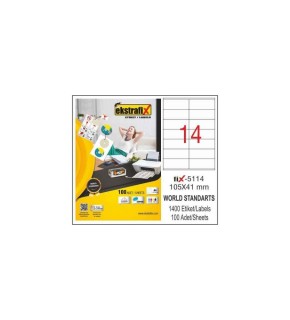 Ekstrafix Laser Etiket 105x41 Fix-5114