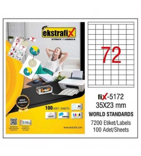 Ekstrafix Laser Etiket 35x23 Fix-5172