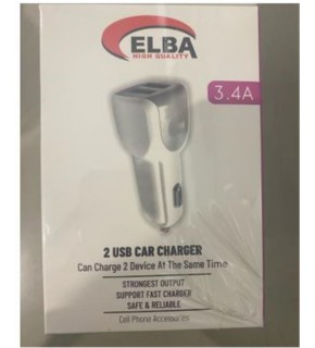ELB28-AR3P ELBA 3.4A  2USB ARAÇ BAŞLIK