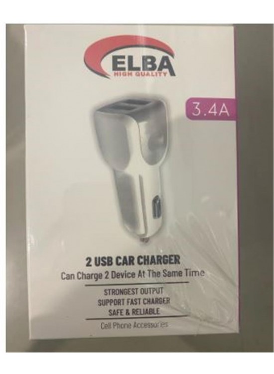 ELB28-AR3P ELBA 3.4A 2USB ARAÇ BAŞLIK ELB28-AR3P ELBA 3.4A 2USB ARAÇ BAŞLIK