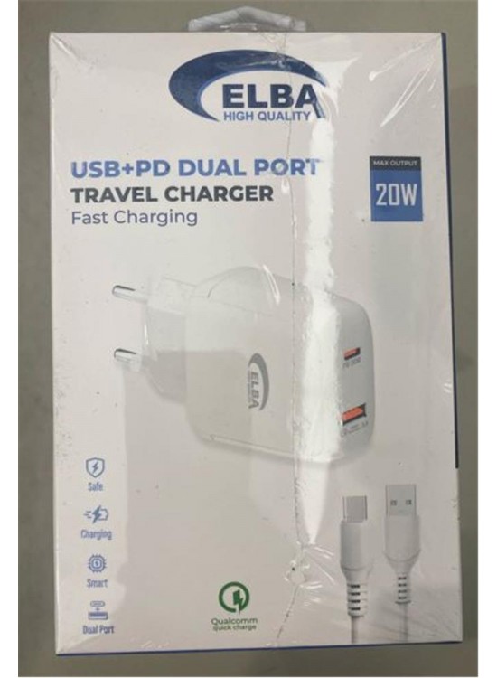 ELB44 ELBA 20W 2Lİ PD+USB TYPE-C SET