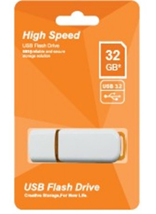 Elba 32GB Plastik Beyaz-Turuncu 3.2 USB Flash Bellek Elba 32GB Plastik Beyaz-Turuncu 3.2 USB Flash Bellek