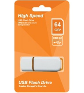 Elba 64GB Plastik Beyaz-Turuncu 3.2 USB Flash Bellek