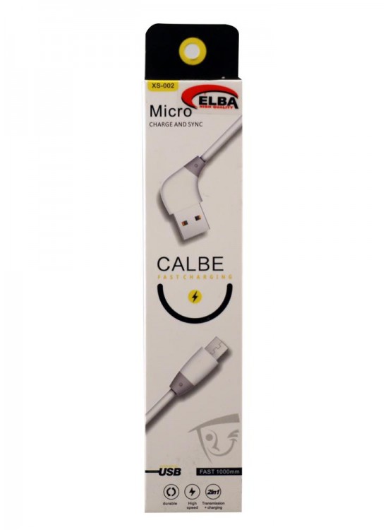 Elba EC-16S Bağlantı Kablosu Micro 1mt Siyah