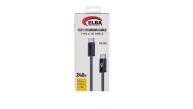 Elba ELB-2704 240w Type-c To Type-c 1mt Örgülü Desenli  Şarj Kablosu 480Mps  Hızlı Şarj