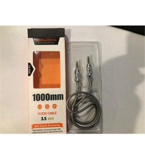 Elba Elb23 1Mt Aux Stereo To Stereo Örgülü Kablo Siyah