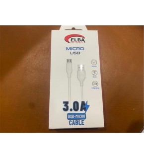Elba Elb25-M3a Micro Usb 3A Şarj Kablosu 1Mt Hızlı Şarj