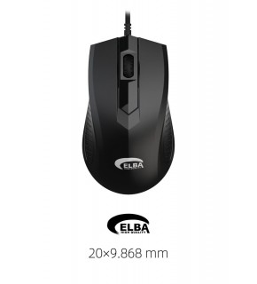 Elba M303 Usb Siyah 3D Optik Kablolu Mouse