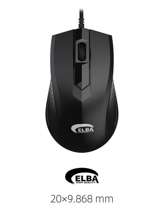 Elba M303 Usb Siyah 3D Optik Kablolu Mouse