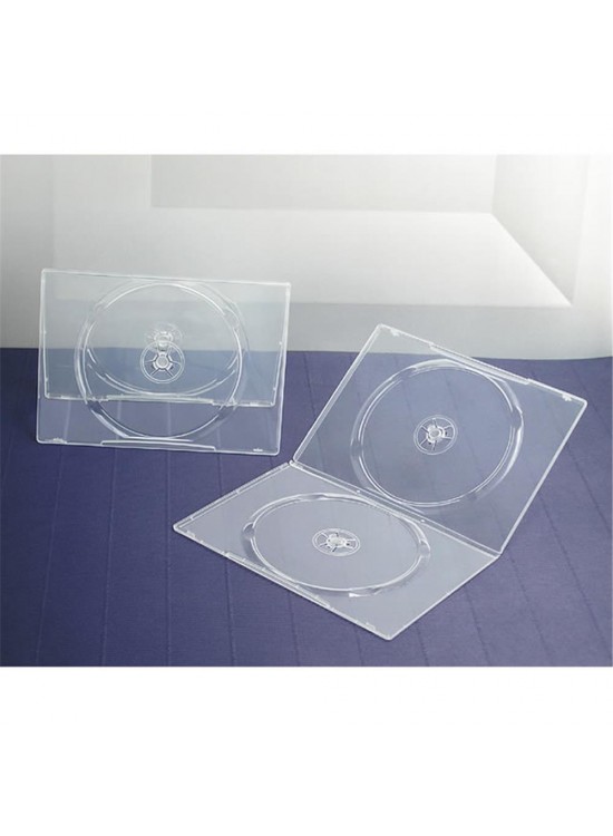 Elba QD-342.7F-SU 2li Parlak Şeffaf 7mm Dvd Kutusu 10 Adet