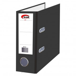 Elba Telgraf Klasör Plastik Lüx Geniş Siyah (1 Adet)