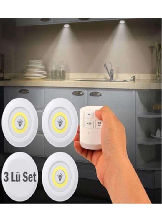 ELİTLED 3LÜ KUMANDALI PİLLİ SPOTLED ELİTLED 3LÜ KUMANDALI PİLLİ SPOTLED