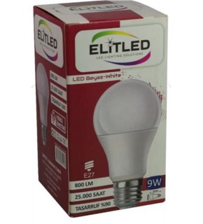 ELİTLED 9W SARI LED AMPUL