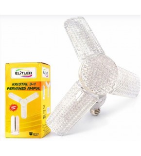 Elitled Kristal 3+1 Pervane Led Ampul