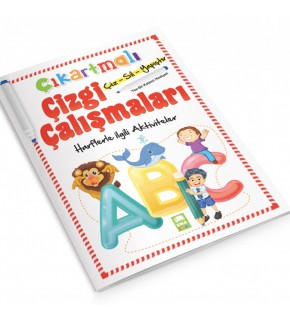 Ema Çıkartmalı Çizgi Çalışm.-Harfler/Emaçocuk