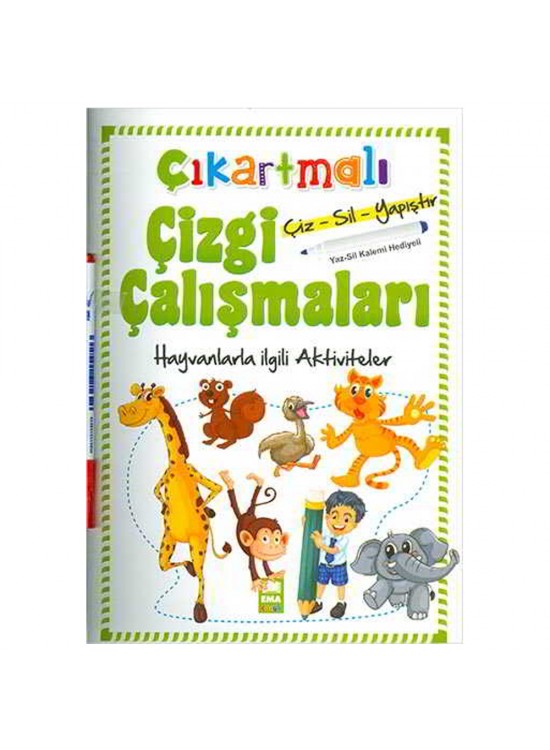 Ema Çıkartmalı Çizgi Çalışm.-Hayvanlar/Emaçocuk