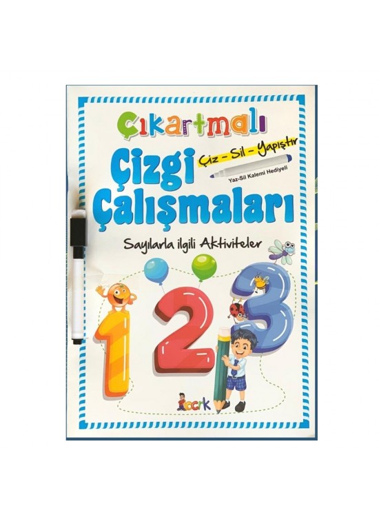 Ema Çıkartmalı Çizgi Çalışm.-Sayılar/Emaçocuk Ema Çıkartmalı Çizgi Çalışm.-Sayılar/Emaçocuk