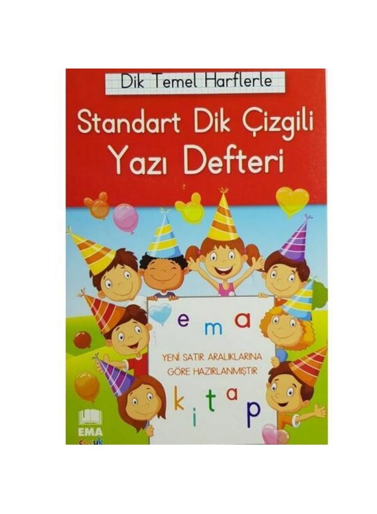 Ema Dik Temel Harflerle Yazı Defteri Renkli Ema Dik Temel Harflerle Yazı Defteri Renkli