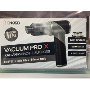 Enkado EKD-SP20 17000PA 2000MAH Güçlü Vakum-Üflemeli Şarjlı Katlanabilir Araç Süpürgesi 3ad Filtr