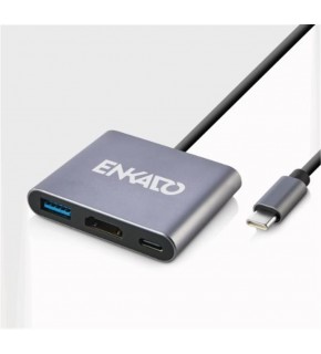 ENKADO EKD-TP43 TYPCE-C TO 3 İN1 HDMI +PD +USB 3,0 ADAPTÖR
