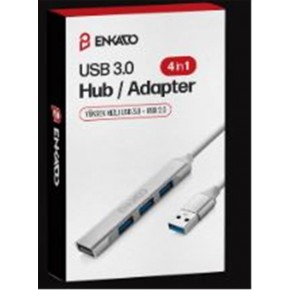 ENKADO EKD-UH60 USB 3.0 TO 4in1 , 1 PORT USB 3.0+3PORT USB 2.0 HUP ADAPTÖR
