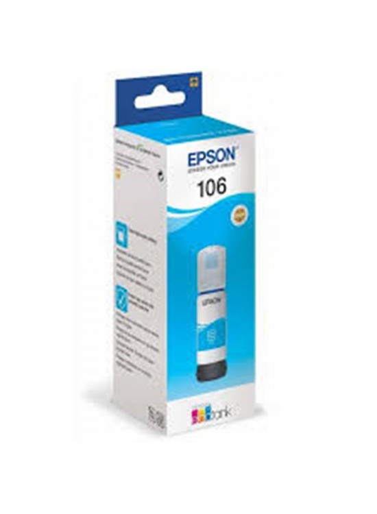 Epson 106 Cyan Mavi Şişe Mürekkep T00R240 L7160-7180 Epson 106 Cyan Mavi Şişe Mürekkep T00R240 L7160-7180