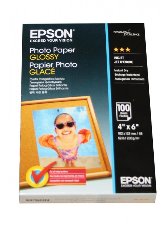 Epson 4X6 100'lü Fotoğraf Kağıdı S042548 Epson 4X6 100'lü Fotoğraf Kağıdı S042548