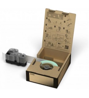 Epson BR-VN50WB Vinil Beyaz Üzeri Siyah 50mm 45Metre Etiket