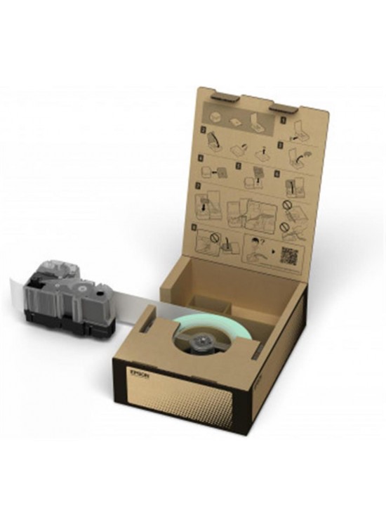 Epson BR-VN50WB Vinil Beyaz Üzeri Siyah 50mm 45Metre Etiket