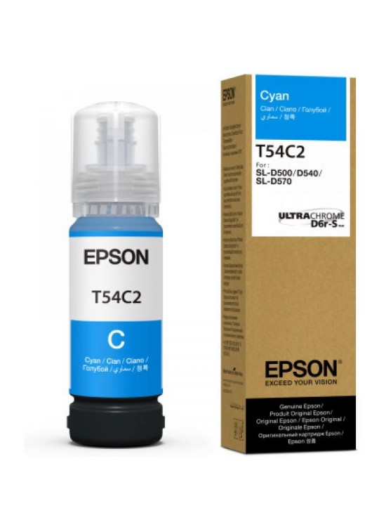 EPSON SURELAB SL-D500 T54C2 MAVİ MÜREKKEP 70ml C13T54C220 EPSON SURELAB SL-D500 T54C2 MAVİ MÜREKKEP 70ml C13T54C220