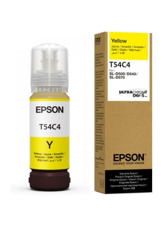 EPSON SURELAB SL-D500 T54C4 SARI MÜREKKEP 70ml C13T54C420 EPSON SURELAB SL-D500 T54C4 SARI MÜREKKEP 70ml C13T54C420