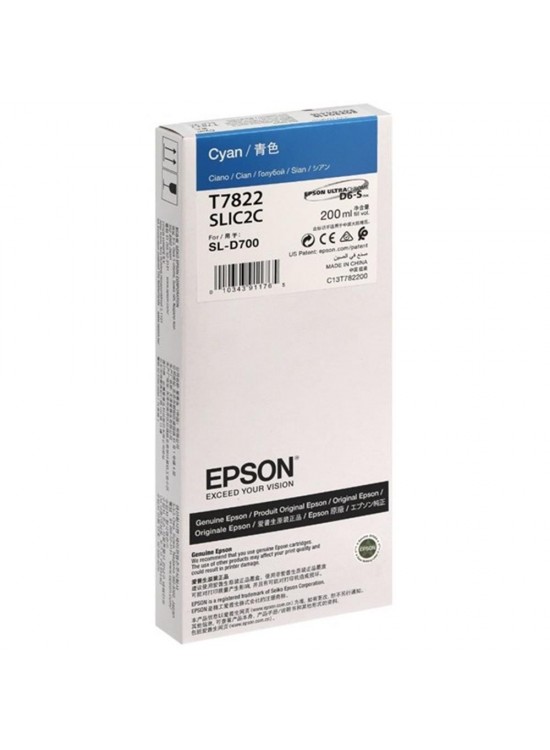 EPSON SURELAB SL-D700 CYAN MÜREKKEP C13T78220N EPSON SURELAB SL-D700 CYAN MÜREKKEP C13T78220N
