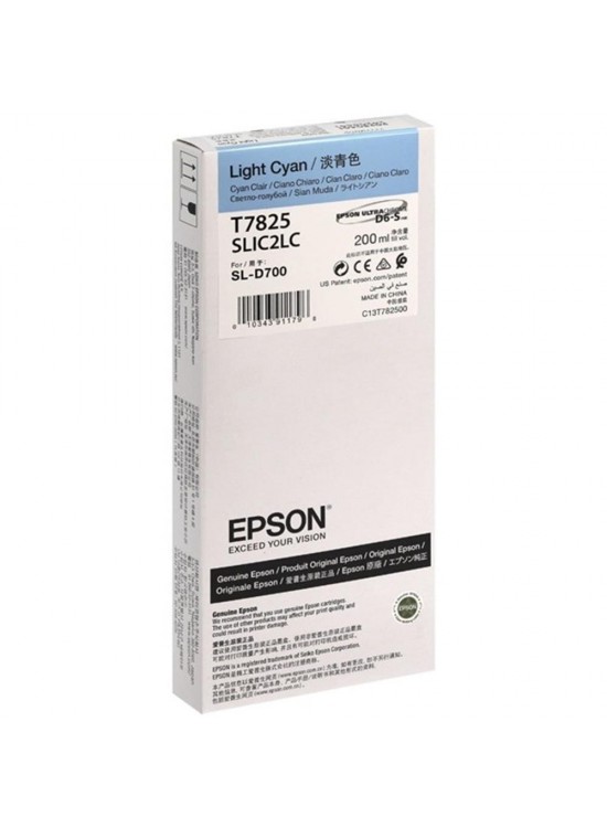 EPSON SURELAB SL-D700 LIGHT CYAN MÜREKKEP C13T78250N