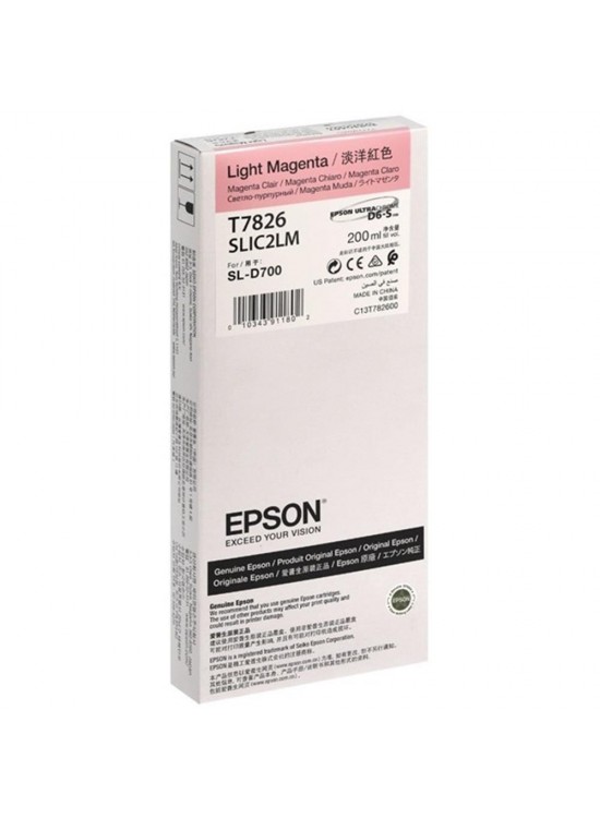 EPSON SURELAB SL-D700 LIGHT MAGENTA MÜREKKEP C13T78260N EPSON SURELAB SL-D700 LIGHT MAGENTA MÜREKKEP C13T78260N