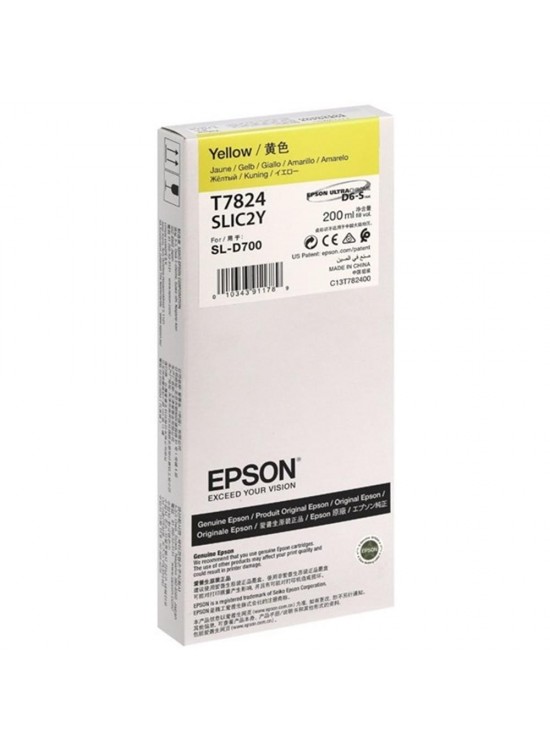 EPSON SURELAB SL-D700 YELLOW MÜREKKEP C13T78240N EPSON SURELAB SL-D700 YELLOW MÜREKKEP C13T78240N