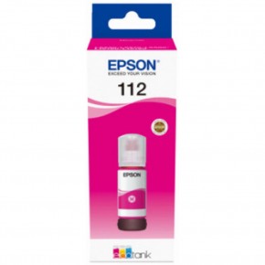 Epson 112  Magenta Kırmızı Şişe Mürekkep 13T06C34A