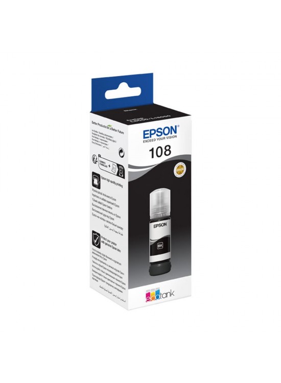 Epson 108 T09C1  Black Siyah Şişe Mürekkep T09C14A L18050-L8050