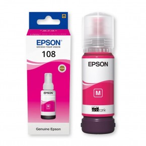 Epson 108  T09C3 Magenta Kırmızı Şişe Mürekkep T09C34A L18050-L8050