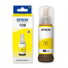 Epson 108 T09C4  Yellow Sarı Şişe Mürekkep T09C44A L18050-L8050