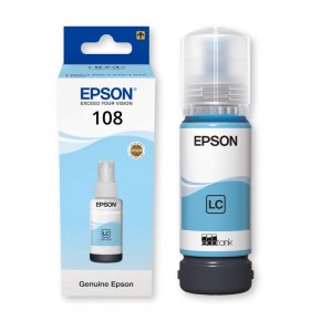 Epson 108 T09C5  Light Cyan Açık Mavi Şişe Mürekkep T09C54 L18050-L8050